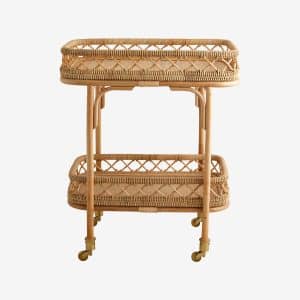 Nordal - LIRI rullebord - natur - L62 Ã B42 Ã H76 cm
